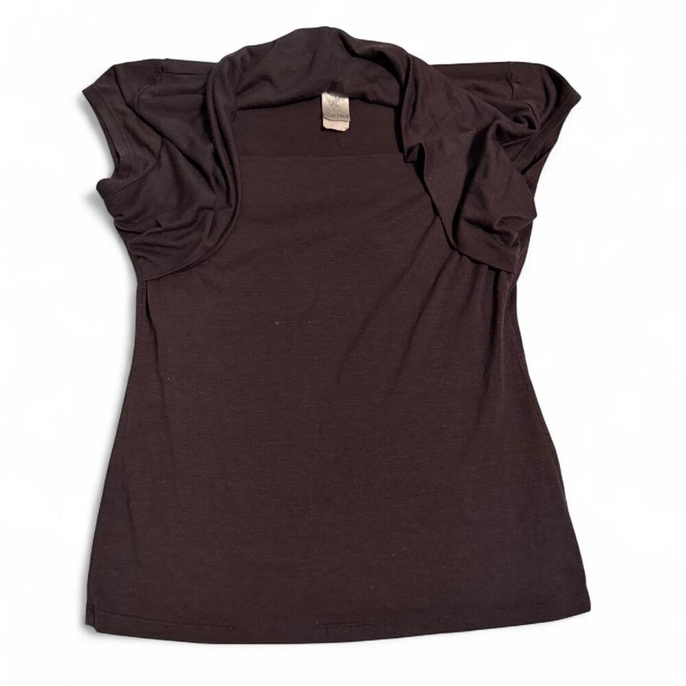 Poetry bolero brown top